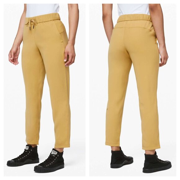 Lululemon On The Fly Pant *Woven 28" Inseam Sz 8 Vintage Gold - Picture 2 of 16